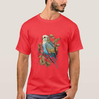 Budgie Budgerigar Parakeet Vogelretro Vintage 80s T-shirt