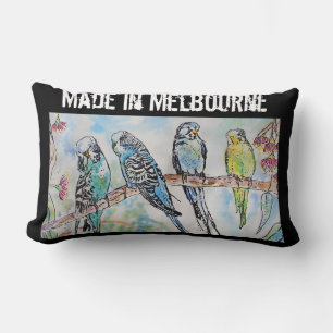 Budgie Budgerigar Vogel Gemaakt In Melbourne Vogel Kussen
