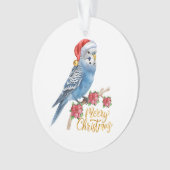 Budgie Christmas Ornament (voorkant)