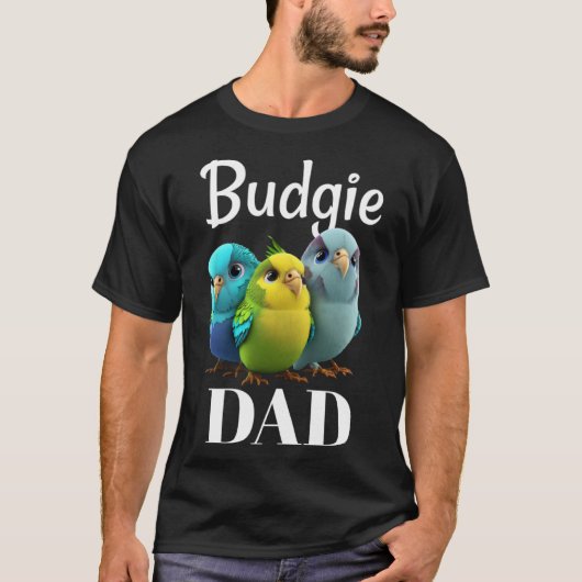 Budgie Dad Budgerigar Paraket Vogel Pullover Hoodi (Voorkant)
