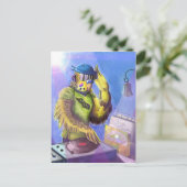 Budgie DJ Briefkaart (Staand voorkant)