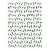 Budgie Frenzy Tafelkleed (kies kleur) (Voorkant)