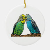 Budgie Keramisch Ornament (Voorkant)
