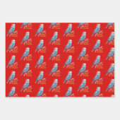 Budgie Kerst Inpakpapier Vel (Voorkant 2)