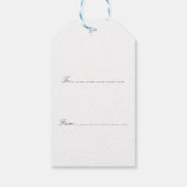 Budgie Kerstmis Cadeaulabel (Achterkant)