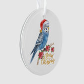 Budgie Kerstmis Ornament (voorkant)