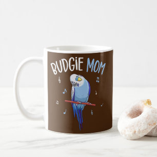 Budgie mama Parakeet Budgerigar Womens Funny Koffiemok