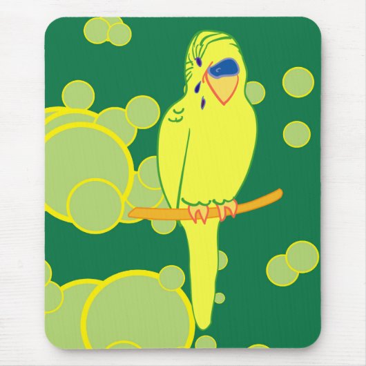 Budgie Mousepad Muismat (Voorkant)