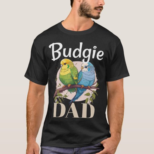 Budgie Papa Budgerigar Perakeet Bird Pullover Hood (Devant)