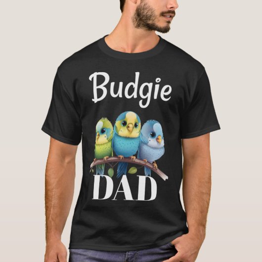 Budgie Papa Budgerigar Perakeet Bird Pullover Hood (Devant)