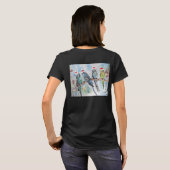 Budgie Parkiet Budgerigar Vrouwen Grappig Kerstmis T-shirt (Achterkant volledig)