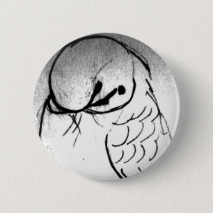 Budgie Portrait Ronde Button 5,7 Cm