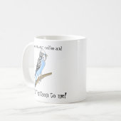 Budgie Recherche d'attention Mug (Devant gauche)