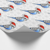 Budgie Santa Cadeaupapier (Hoek)