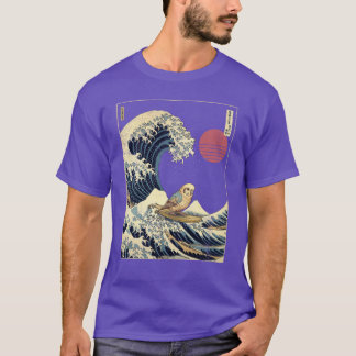 Budgie Vogel Kanagawa Japan Surfing Golf vrienden T-shirt