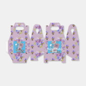 Budgie Waterverf bloem lelie Birthday Cake Doos Bedankdoosjes (Uitgevouwen)