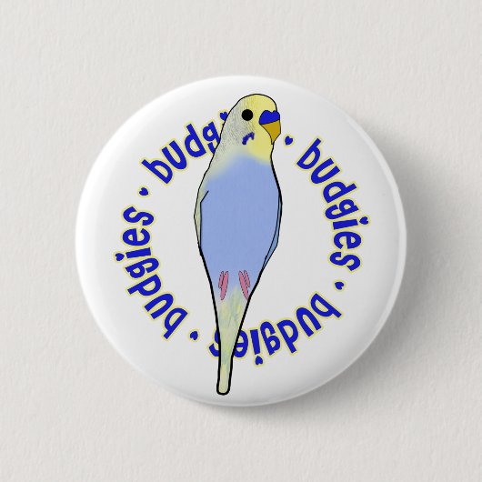 Budgies Badge Ronde Button 5,7 Cm (Voorkant)