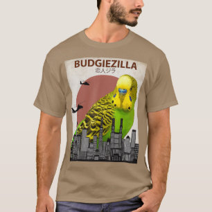 Budgiezilla Budgie voor Budgerigar Parkiet T-shirt