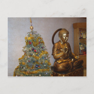 Budha Xmas Feestdagenkaart
