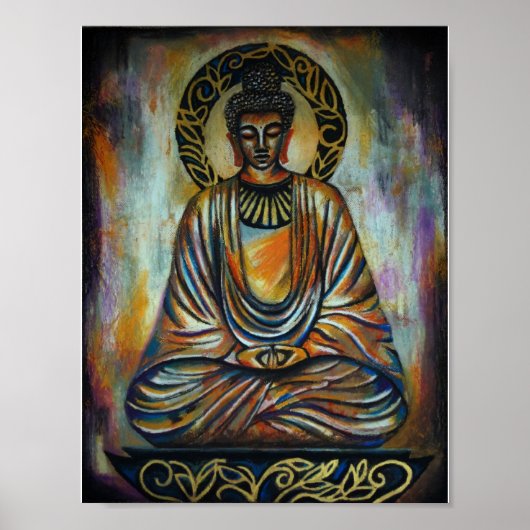 Budhha Art - Vrede en geduld door Mansa Pryor Poster (Voorkant)