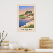 Budleigh Salterton Devon Seaside Travel Poster (Cuisine)
