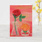 Buds roses - Carte de voeux (Fleur jaune)