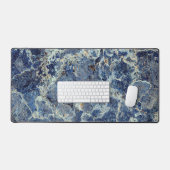 Bue Gris Marbre Noir & Veines Beige (Clavier et souris)