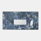 Bue Gris Marbre Noir & Veines Beige (Clavier et souris)