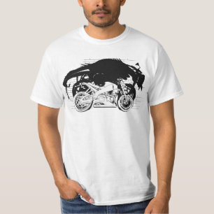 BUELL lichtend grafisch nieuw shirt