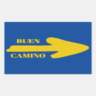 Buen camino Arrow Rechthoekige Sticker