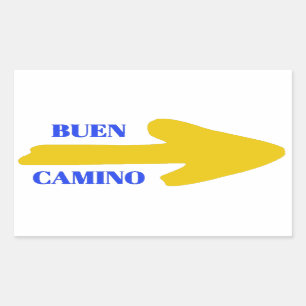 Buen camino Arrow Rechthoekige Sticker