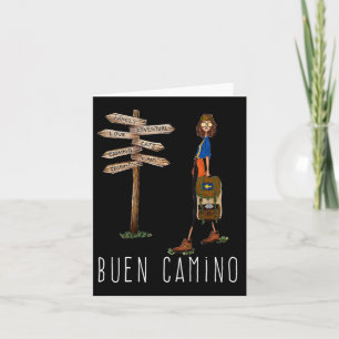 Buen Camino de Santiago Pelgrim Wandelroute van St Kaart