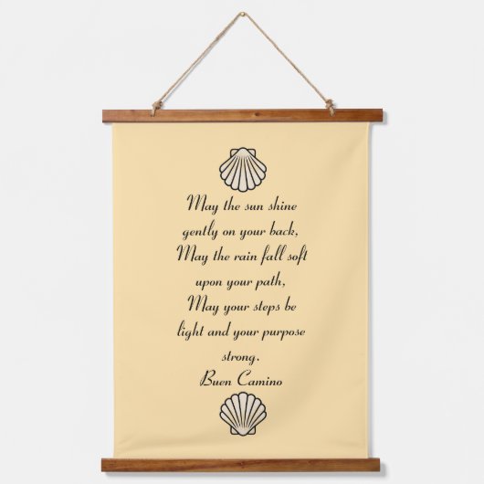 Buen Camino Pilgrim Bénédiction Tapisserie (Recto)