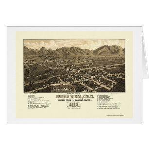 Buena Vista, CO Panoramic Map - 1882