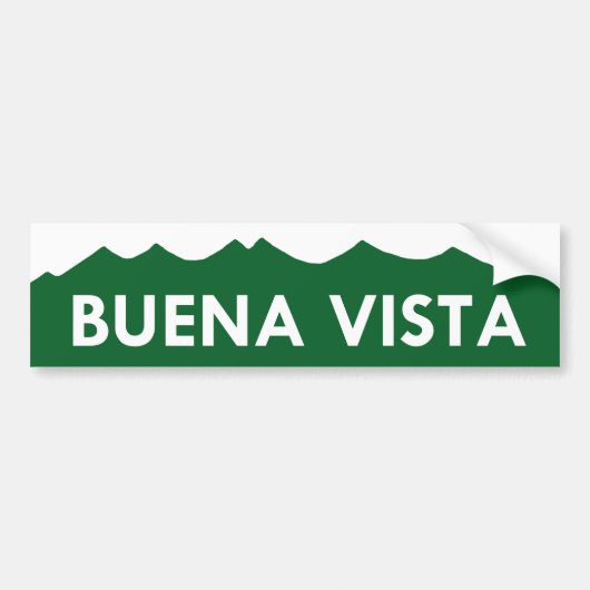 Buena Vista Colorado Bumpersticker (Voorkant)