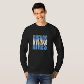 Buenos Aires Argentijnse vlag Argentijnse geschenk T-shirt (Voorkant volledig)
