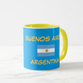 Buenos Aires Argentine Crest Mug (Devant droit)