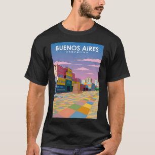 Buenos Aires Argentinia  Minimal Retro City T-shirt