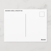 Buenos Aires, Argentinië Briefkaart (Achterkant)