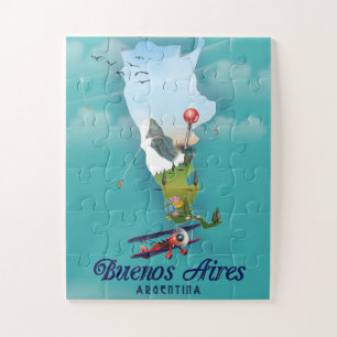 Buenos Aires, Argentinië reisposter Legpuzzel