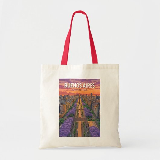 Buenos Aires Argentinië Travel Art Vintage Tote Bag (Voorkant)