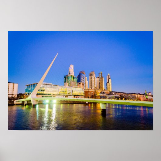 Buenos Aires bij nacht Poster (Voorkant)