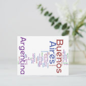 Buenos Aires Briefkaart (Staand voorkant)