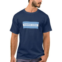 Buenos Aires City, Argentijnse vlagkleuren T-Shirt