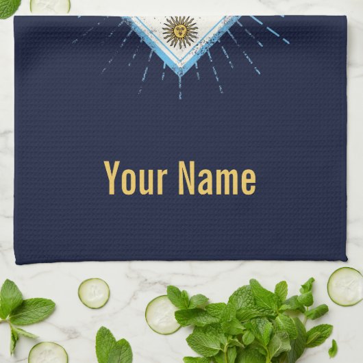 Buenos Aires City Argentina Retro Tango Theedoek (Gevouwen)