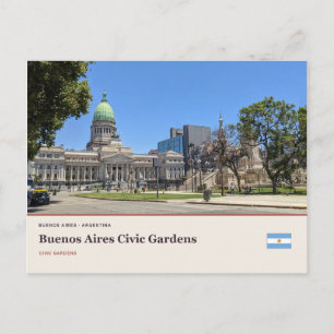 Buenos Aires Civic Gardens Briefkaart