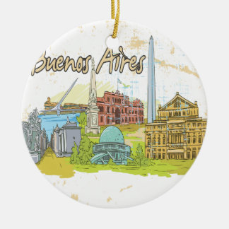 Buenos Aires Keramisch Ornament