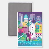 Buenos Aires koelkastmagneet Magneet (Voorkant / Achterkant)
