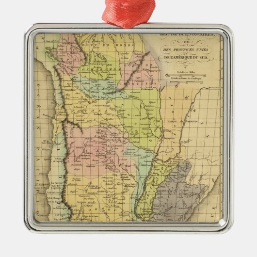 Buenos Aires Metalen Ornament (Voorkant)