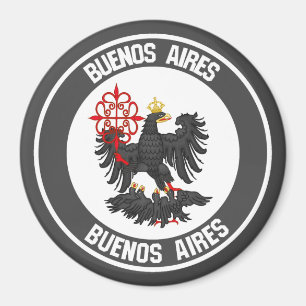 Buenos Aires Round Emblem Magneet